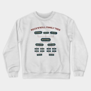 Rock'nRoll Family Tree Crewneck Sweatshirt